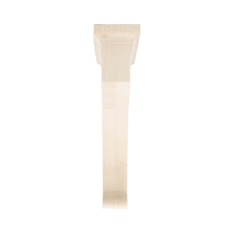 14 in x 3-7/8 in x 9 in Unfinished Large Solid Traditional Plain Wood Bracket Corbel, 14" H x 3.8" W x 9" D, Hard Maple