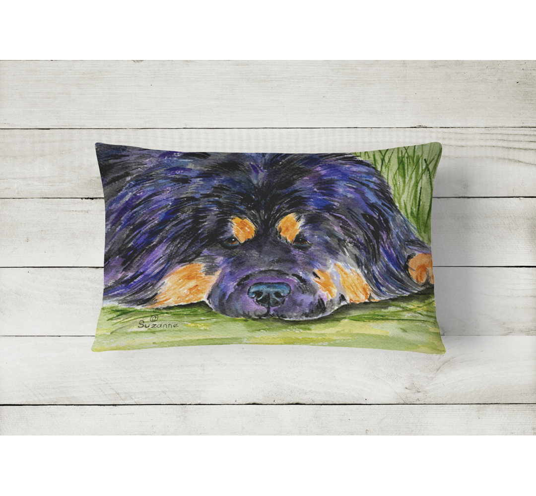 Tibetan Mastiff Indoor/Outdoor Reversible Throw Pillow Caroline's Treasures