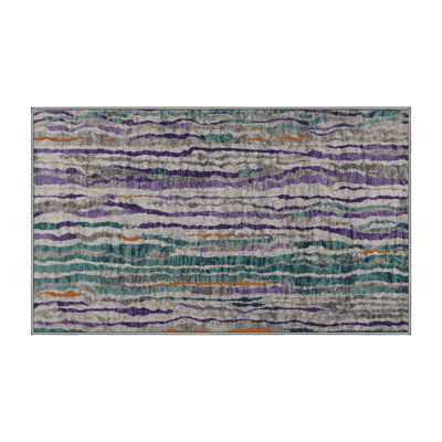 Machine Washable Gray Area Rug