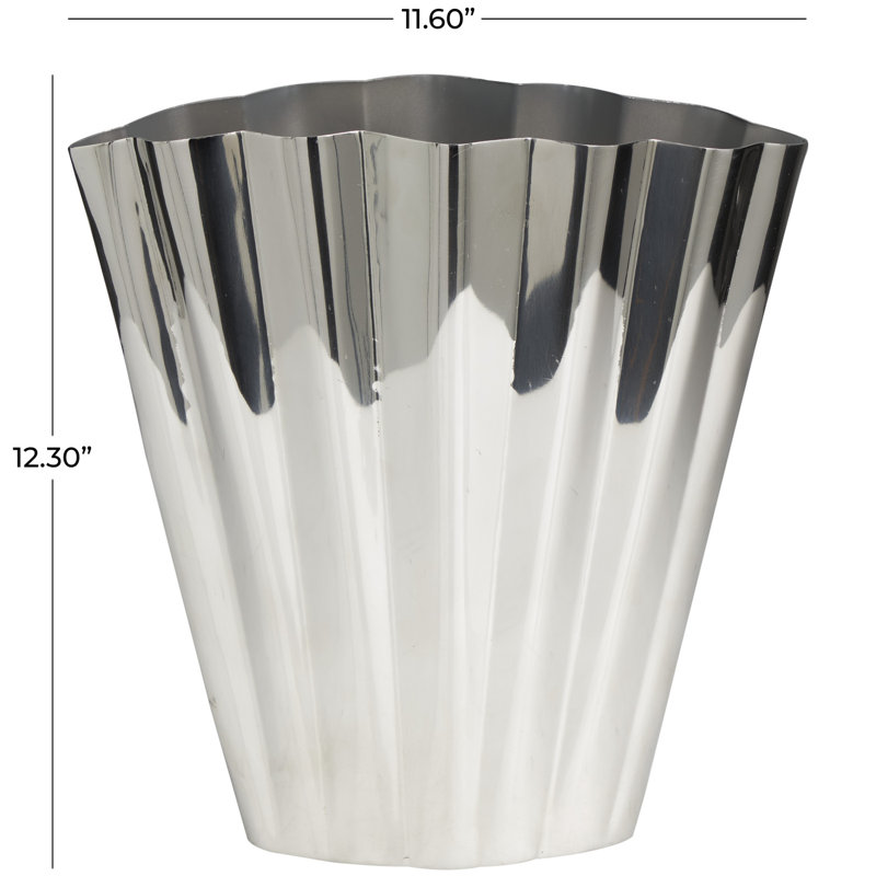 Giule Stainless Steel Table Vase, 12.3" H x 11.6" W x 5.05" D