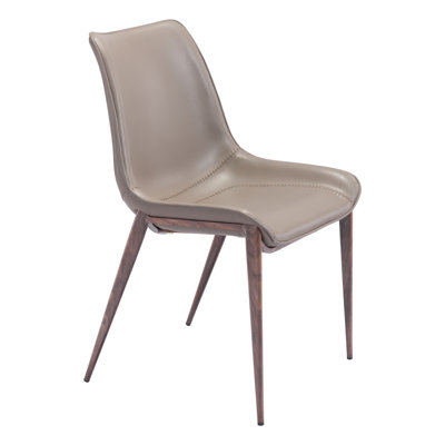 Chaise de salle à manger Magnus (ensemble de 2) brun et noyer