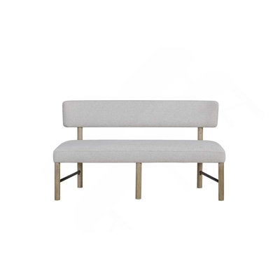 Upholstered Dining Bench With Backrest