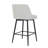 Counter Height Swivel Bar Stools Of 2, Linen Upholstered With Back And Metal Legs, 25.6" Seat Height, Fit For Kitchen Island & Pub, Color 360 Linen, Cloth-216510654