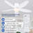 Flush Mount Ceiling Fan With Light And Remote-1041444501-1041444588