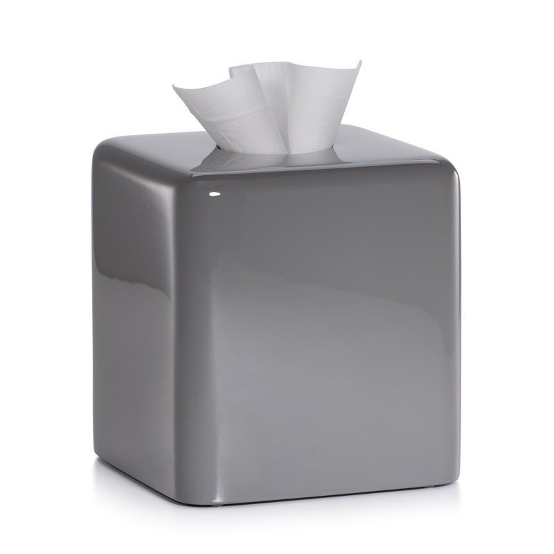 Domus Smoke Gloss Tissue Box Cover