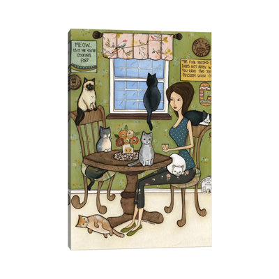 Meow by Jamie Morath - Wrapped Canvas Print