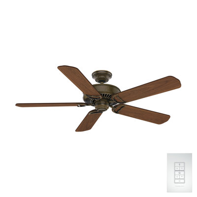 54" Panama 5 - Blade Standard Ceiling Fan with Wall Control