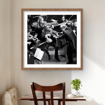 Symphony Orchestra Performing - Black Figurative Print Decor