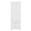 Tall Storage Cabinet, High-Quality Painted MDF, 3-Tier Upper Cabinet + 2 Drawers, Adjustable Shelf-1591716062