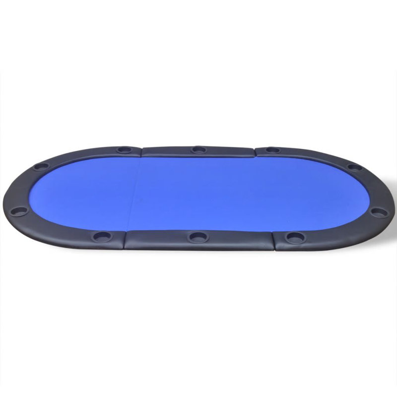 Table de poker pliable Eileen, Bleu