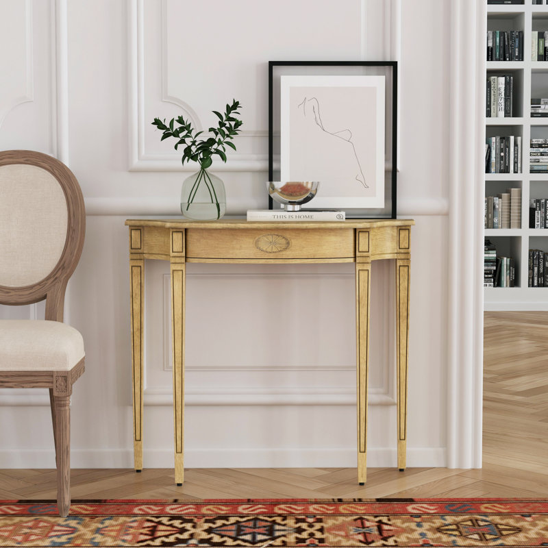 Console Joiline, l 36 po, beige antique, Beige antique