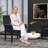Antimicrobial Wool Seat Reception Chair with Wool Frame