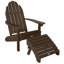 Chaise Adirondack en plastique avec repose-pieds Hinz-27117475