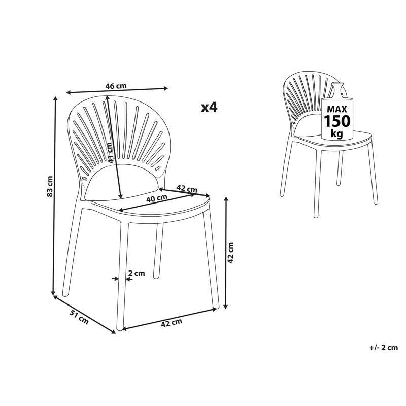 Deaton Stacking Patio Dining Dining Chair with Cushion, Pink