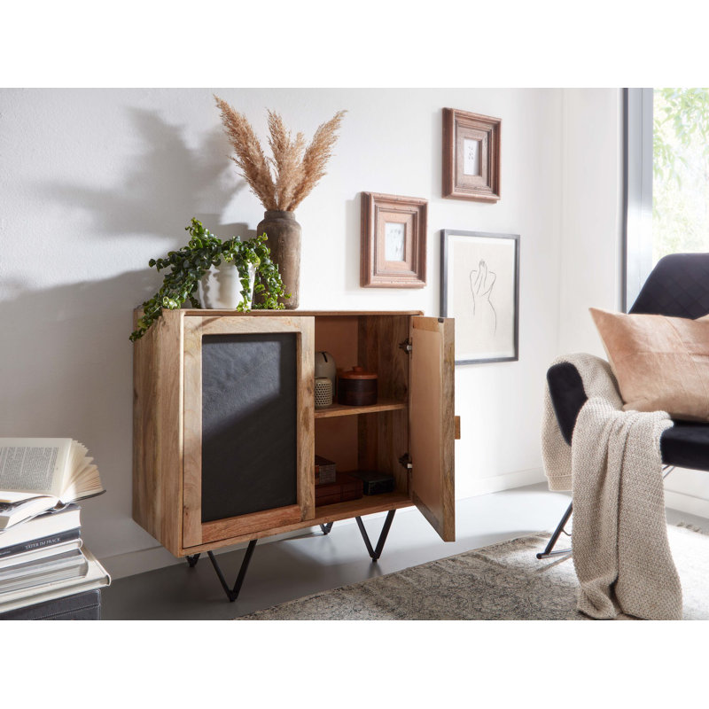 Gahanna 80cm Solid Wood Sideboard, Brown
