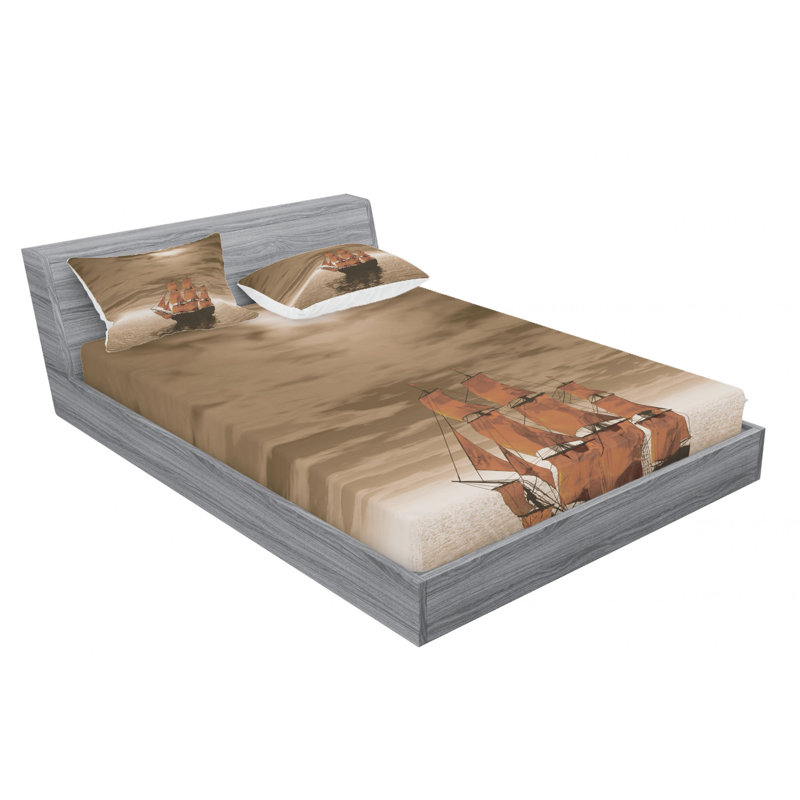 Microfiber Sheet Set, Queen Sheet Set with Fitted Sheet