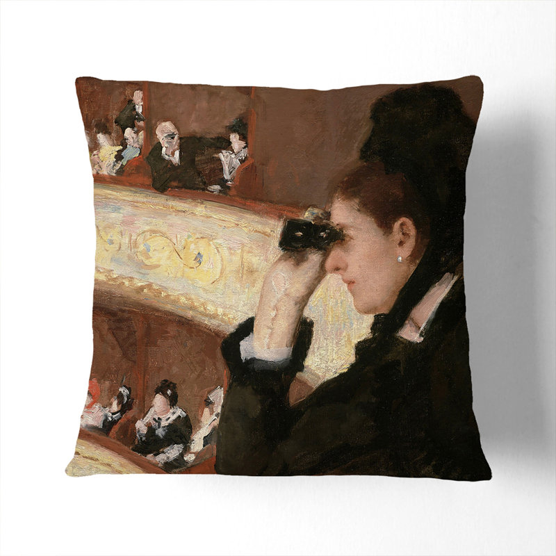 In the Loge Scatter Cushion, Black, 55cm H x 55cm W x 20cm D