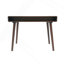Brown Writing Desk with Large Drawers, Computer Table for Home Office & Entryway