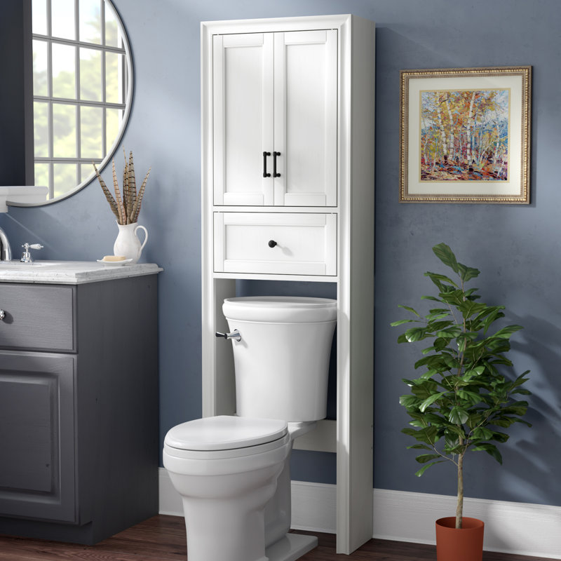 Armoire de rangement au-dessus de la toilette H 72 "Jesse, Blanc