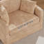 Fauteuil simple confortable en chenille avec coussins l 43,9 po-156742077