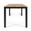 Table de salle à manger rectangulaire pour l'extérieur, table de patio en bois d'acacia de L 71 po, table bistro de ferme pour cour, jardin, bord de piscine, terrasse