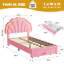 Structure de lit simple simple TG avec tiroir de rangement et tête de lit réglable, lit plateforme en molleton berbère, support en bois, aucun sommier nécessaire, rose-2117179944-2117179951