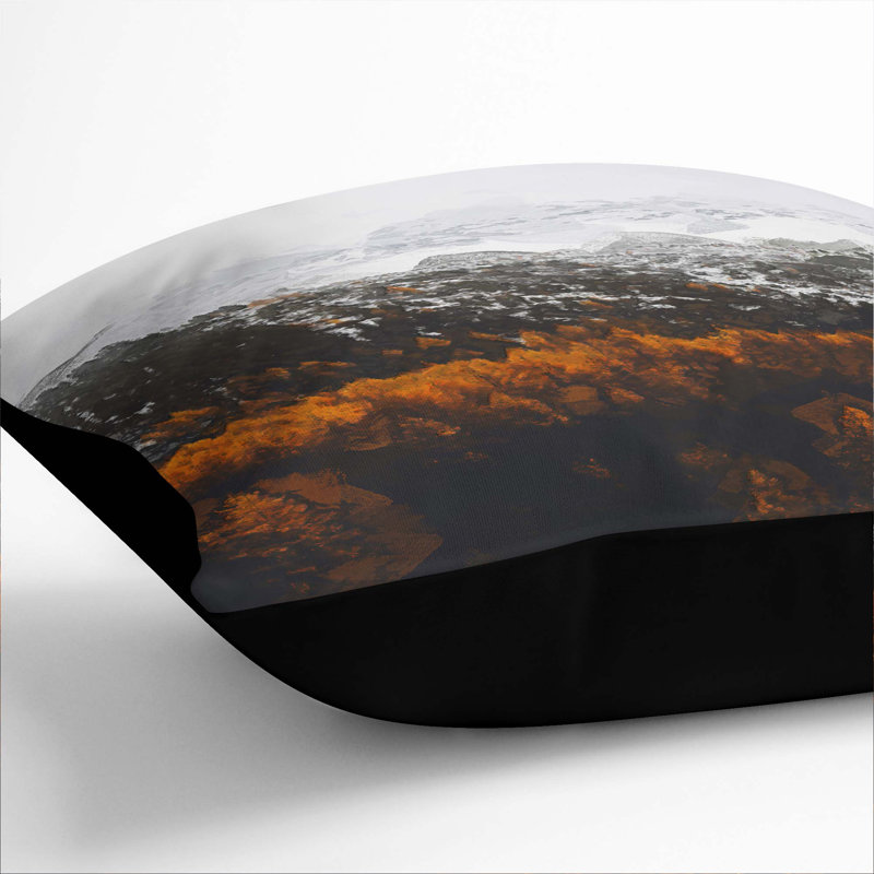 Square Throw Cushion, Black, 40cm H x 40cm W x 15cm D