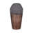 Glass Vase with Modern Glam Textured Design, Sculptural Accent, Sleek Contemporary Style, Geometric Detailing, Decorative Display Piece for Shelving or Tabletop Decor in Transitional Interiors-89110027