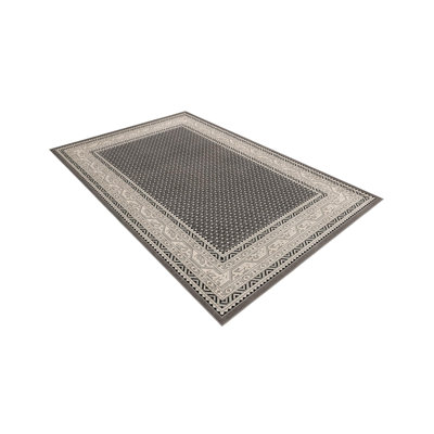 Swinson Geometric Gray Area Rug
