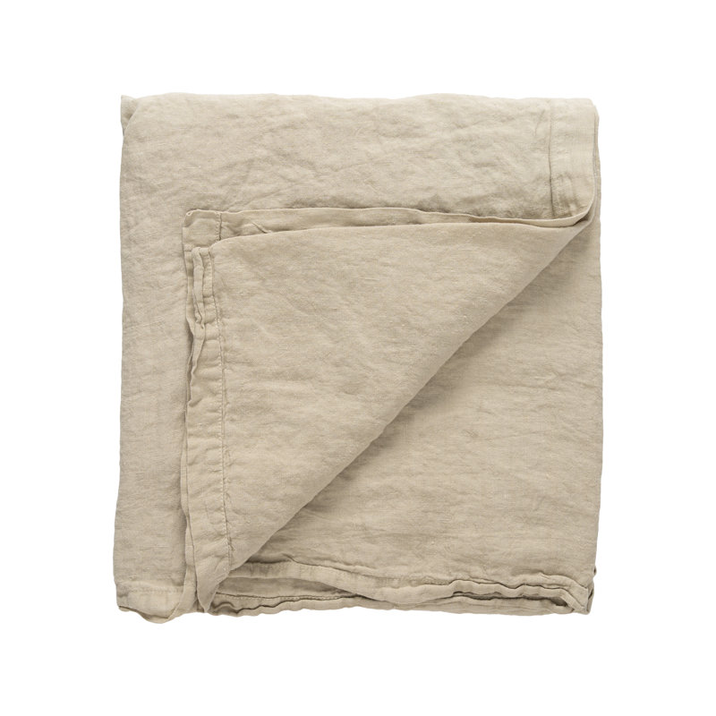 Nappe Maria 100% Li, 55,13 po carré, Brun kaki