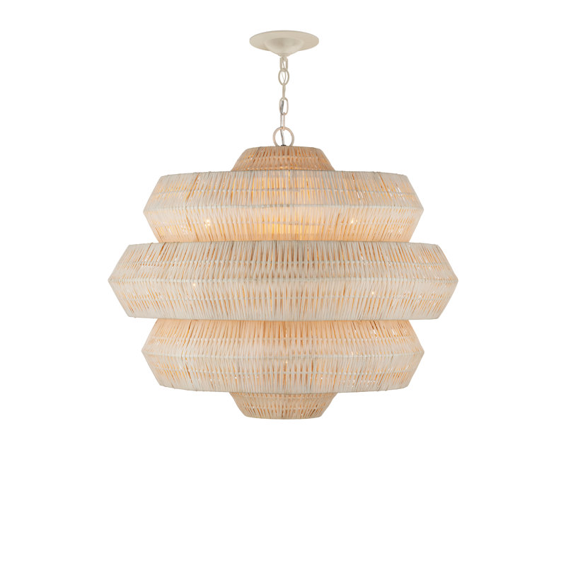 Lustre géométrique à 9 lumières avec fer forgé Antibes