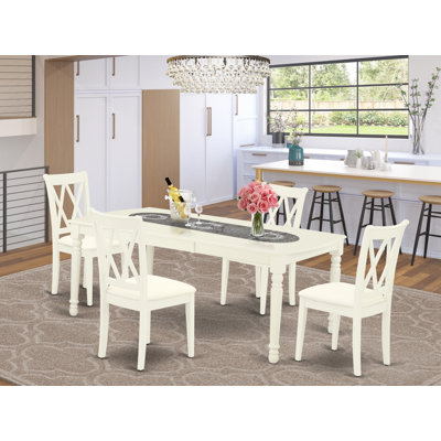 Boxvale Extendable Solid Wood Dining Set by Winston Porter