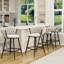 Upholstered Counter Stool With Metal Frame-244897747-244897746