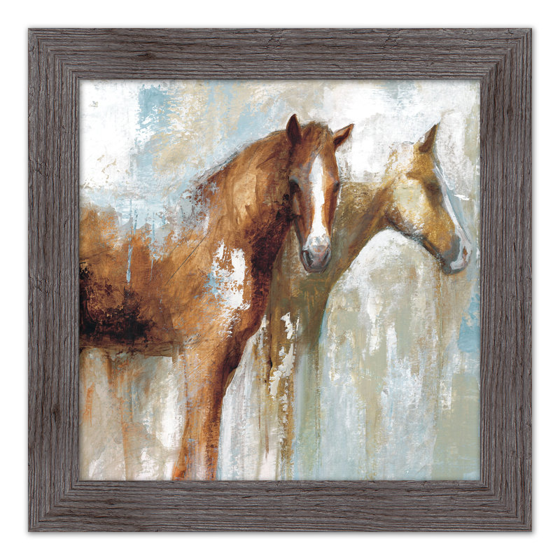 Horse Pals, reproduction encadrée, H 16 po x l 16 po x P 0,75 po