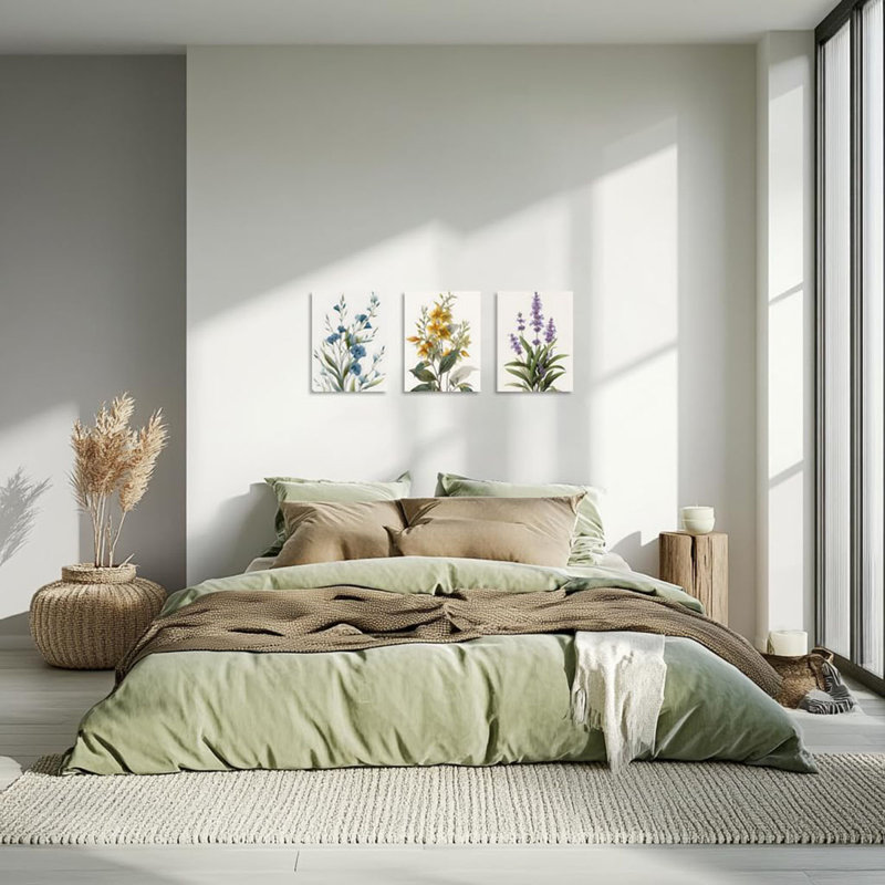 3 Piece Wrapped Canvas Wall Art