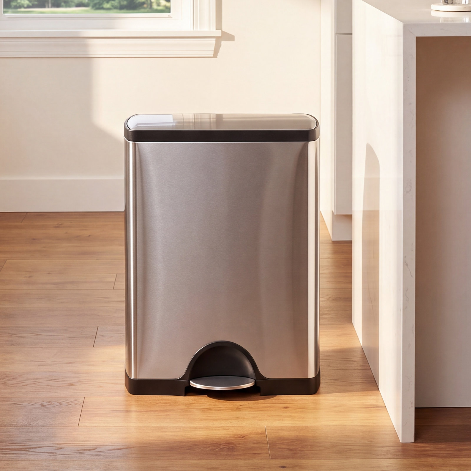 simplehuman 13gal Rectangular Step-On Can
