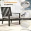 Chaises de patio 23 po en aluminium toutes saisons avec coussins gris - idéales pour les chaises longues d'extérieur