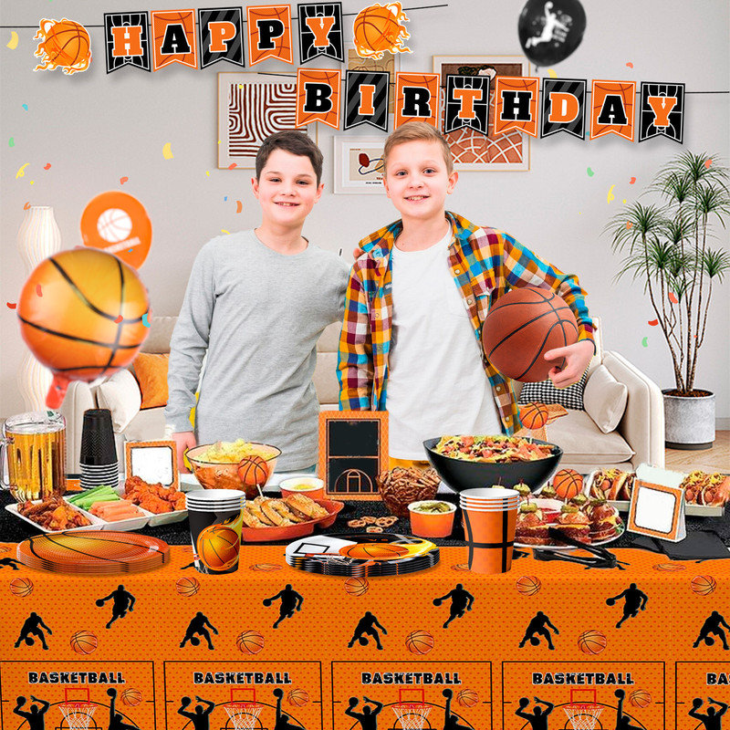 Basketball Party Tableware, Basketball Birthday Tableware