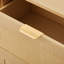 Commode 6 tiroirs en rotin avec pieds