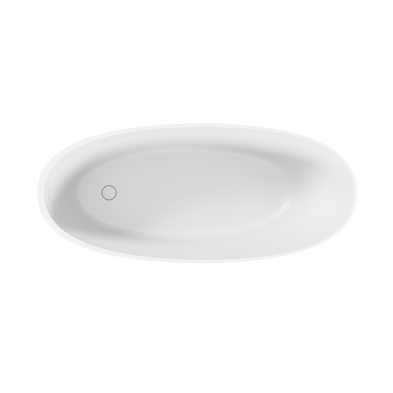 Acquabella Walker 1 Soaker Tub, Gloss White