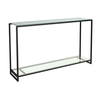 Wattripont 304.8cm Glass Top Console Table