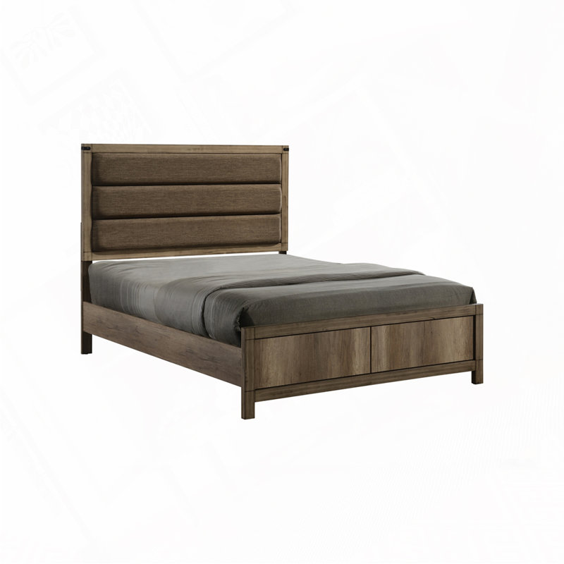 Upholstered Low Profile Bed, Queen