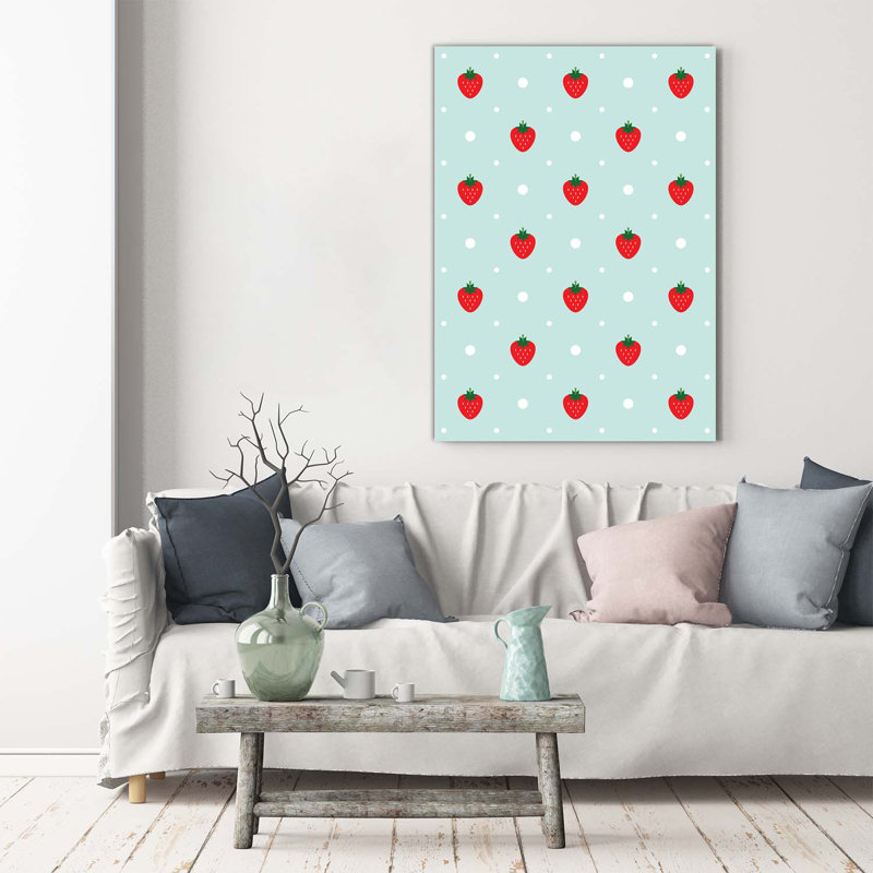 Strawberries - Wrapped Canvas Print