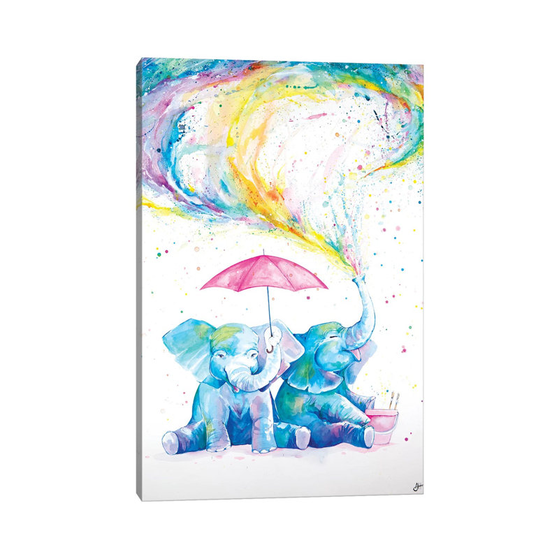 Décoration murale pour enfants Mischief, H 48 po x l 32 po x P 1,5 po, Toile tendue