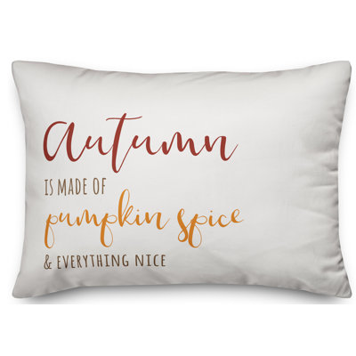  Housse de coussin lombaire Autumn Is Made of Pumpkin Spice