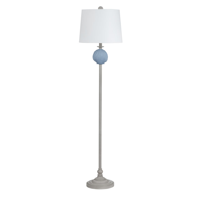 Metal Floor Lamp With Linen Shade