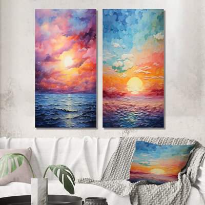 «Colorful Sky Photo Harmony Of», 2 pièces