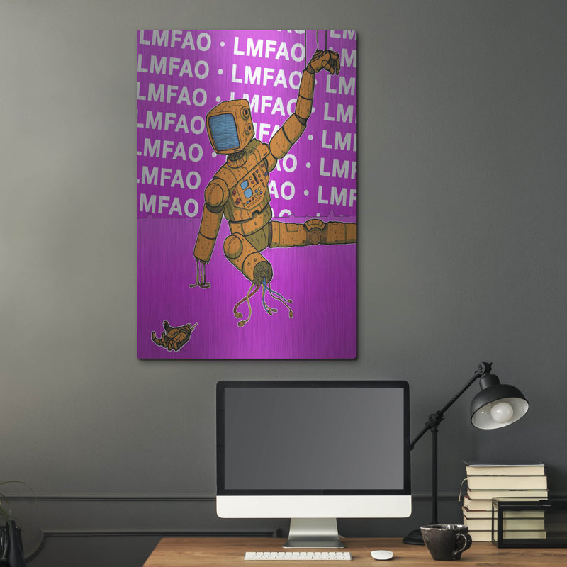 «Lmfao» Craig Snodgrass, art mural en métal, H 36 po x l 24 po