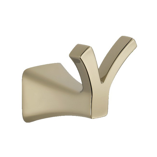 Tesla Wall Mounted Robe Hook, Brilliance Polished Nickel
