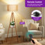 Lampe trépied à intensité variable 63 po avec télécommande Jodanna, ampoule DEL incluse-438179210